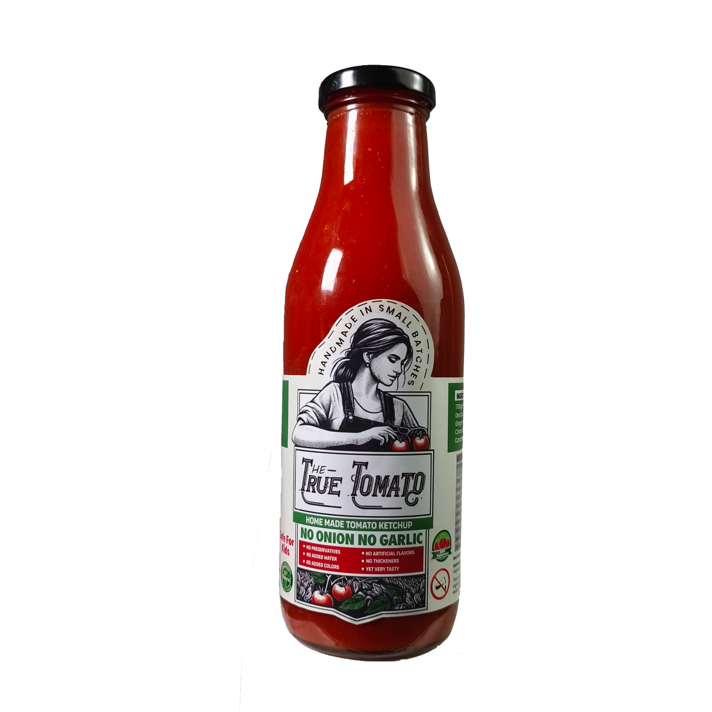 The True Tomato No Onion No Garlic Tomato Ketchup 220 gms