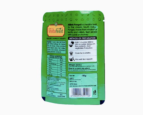 Instafeast Millets Pongal - 80 gms