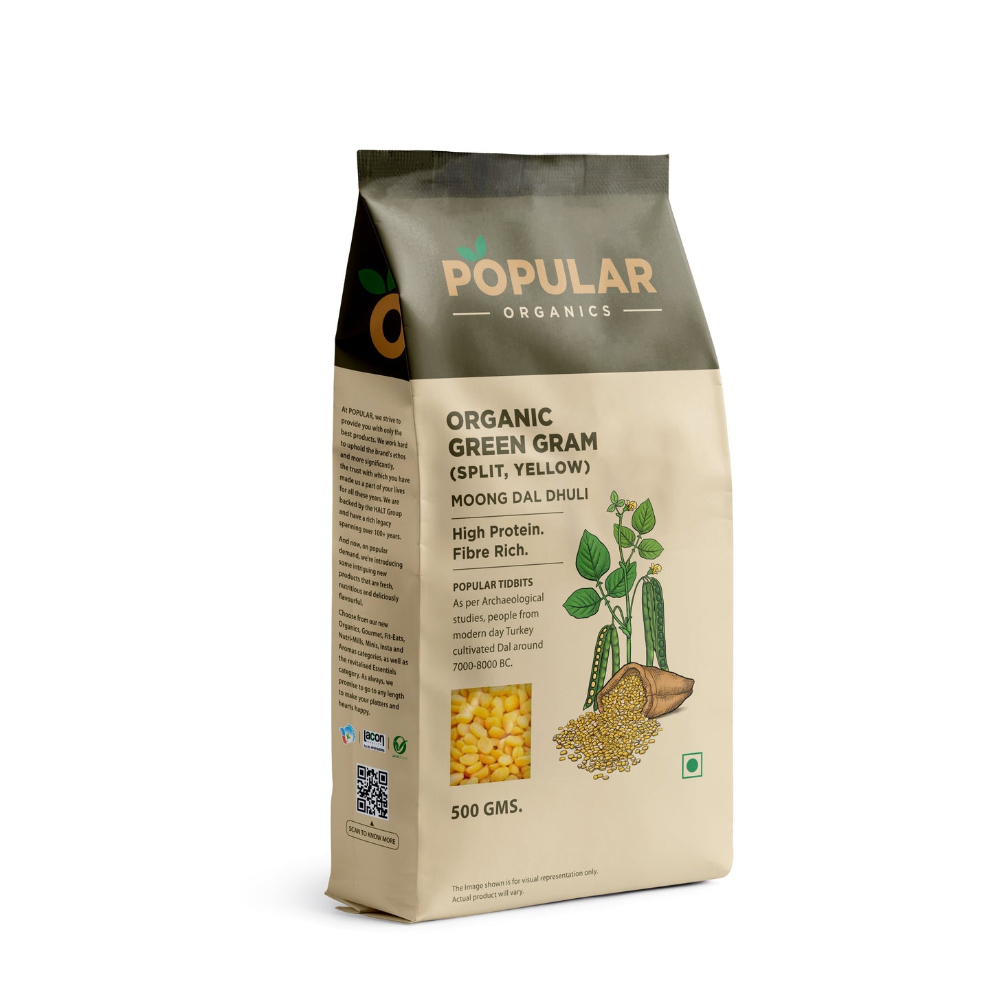 Organics Moong Dal Split (Moong Dhuli)