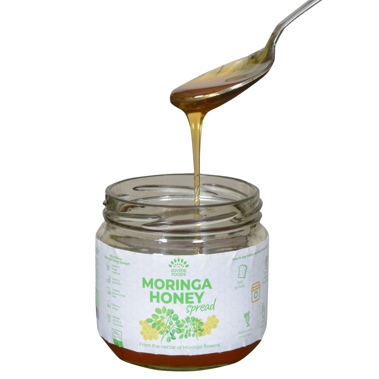 Organic Moringa Honey Spread For Detoxify the Gut