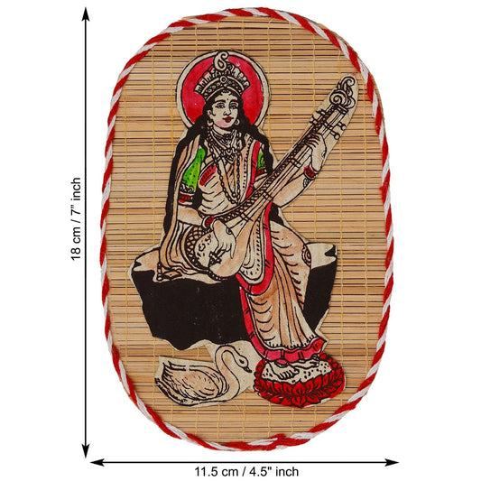 Bamboo Hand Crafted Wall Hangings Of Godess Sarwasti Ji For Home D?cor