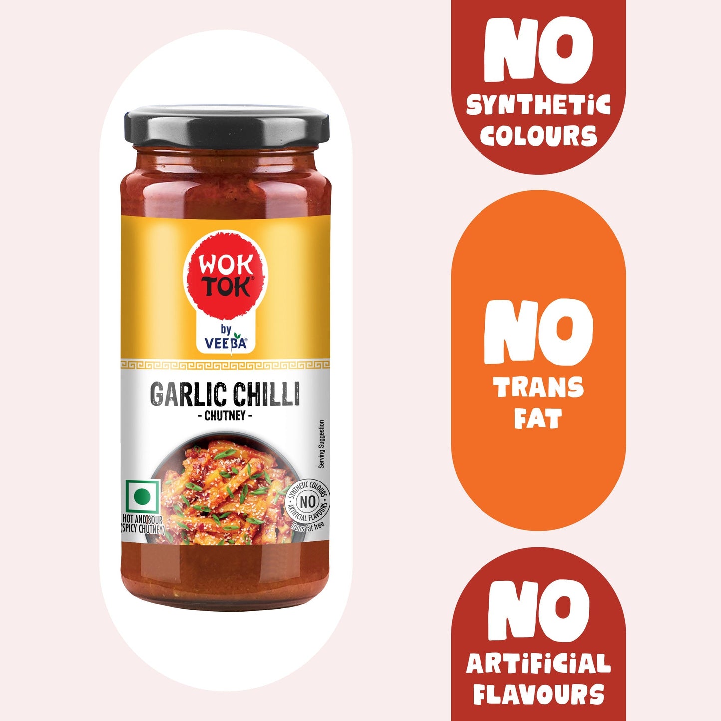 WOK TOK BY VEEBA GARLIC CHILLI CHUTNEY (250G)