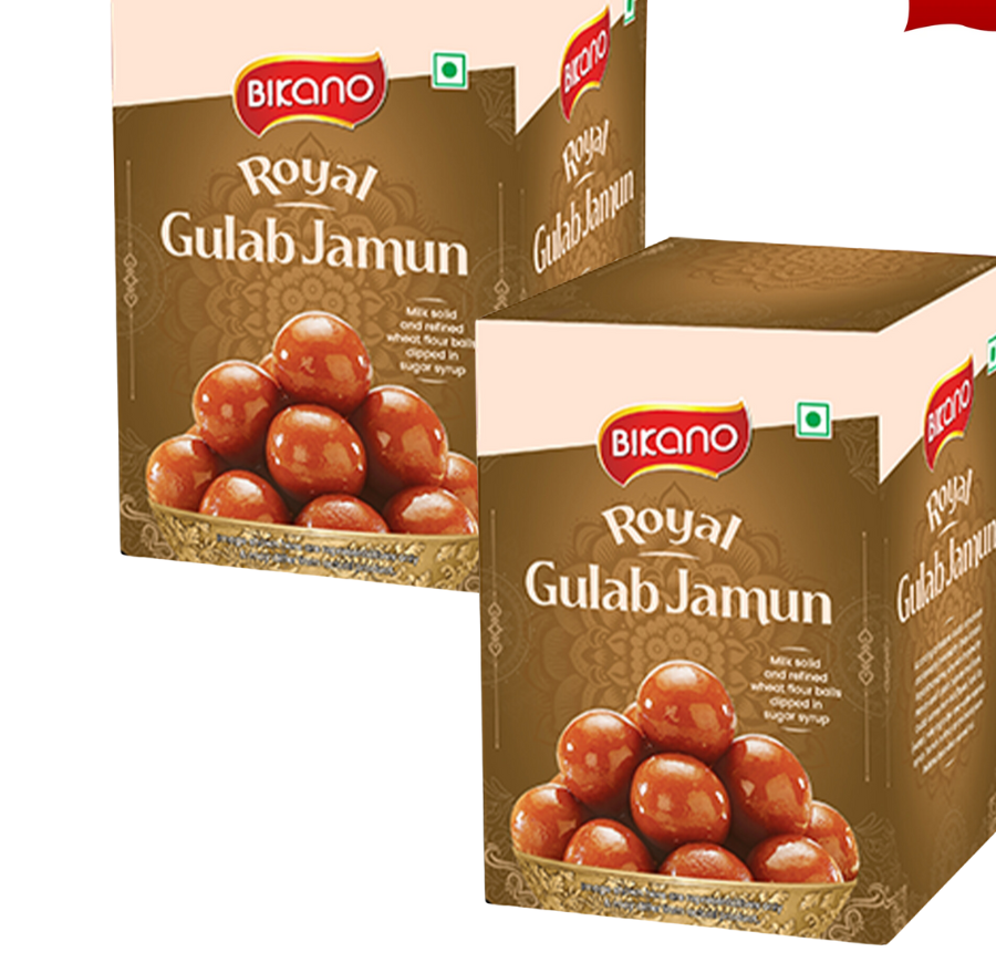 Bikanerwala Royal Guab Jamun- 1 kg (Pack of 2)