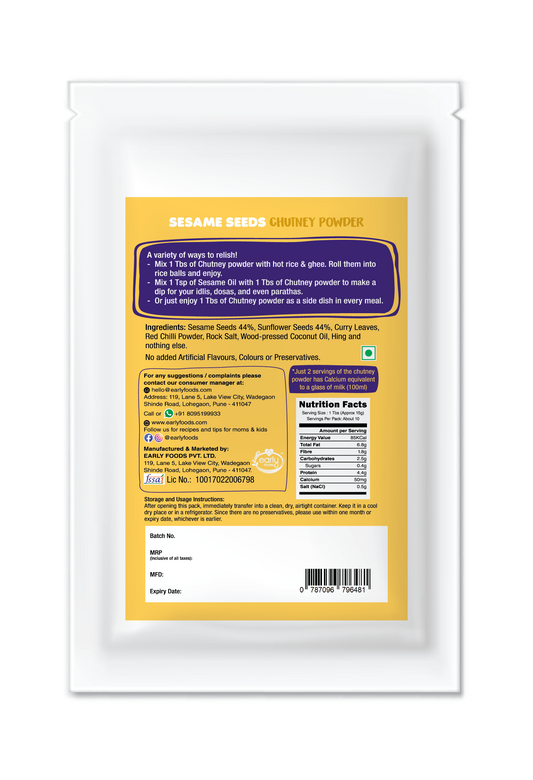 Sesame Seeds Chutney Powder