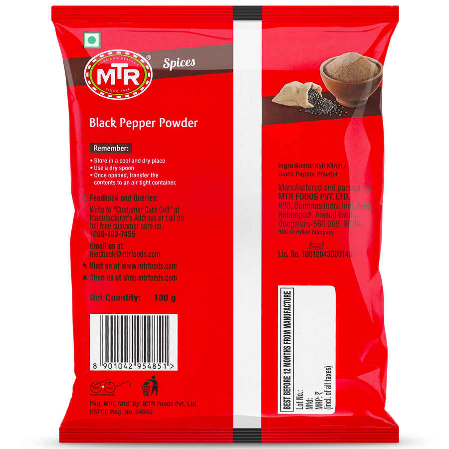 MTR Kali Mirch Black Pepper Powder 100 g