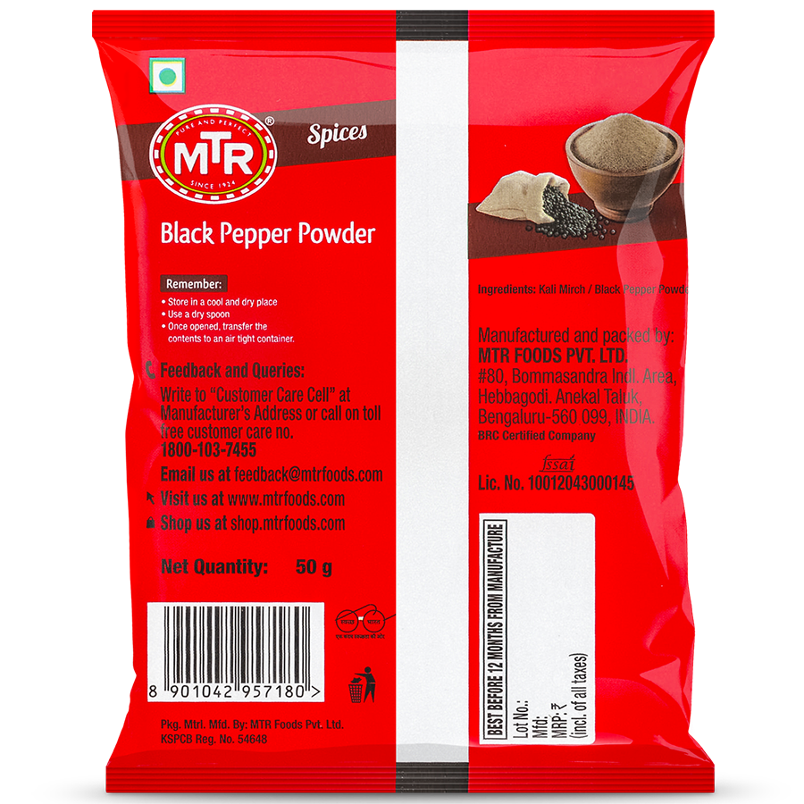 MTR Kali Mirch Black Pepper Powder 50 g