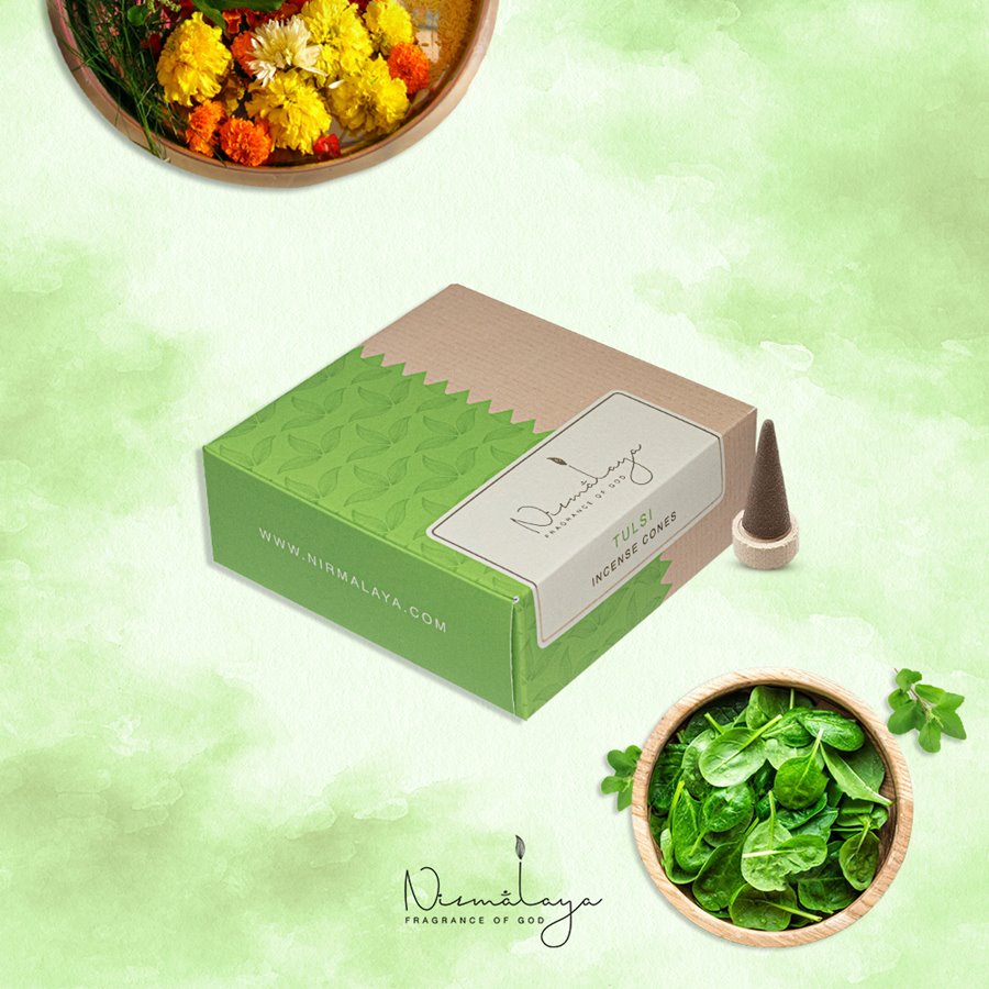Nirmalaya Tulsi Incense Cones