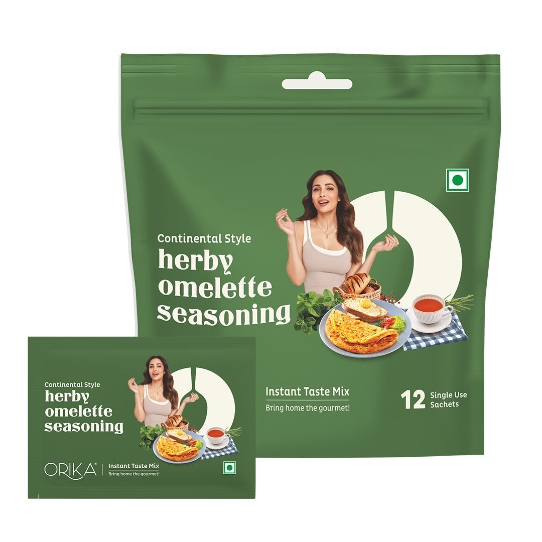 Continental Style Herby Omelette Seasoning-12 single use sachets
