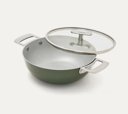 Ember Kadai 24cm Florence Collection Stainless Steel Handle Ceramic Non-Stick
