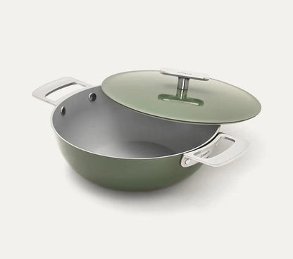 Ember Kadai 24cm Florence Collection Stainless Steel Handle Ceramic Non-Stick