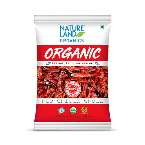 Organic Red Chilli Whole 50 Gm