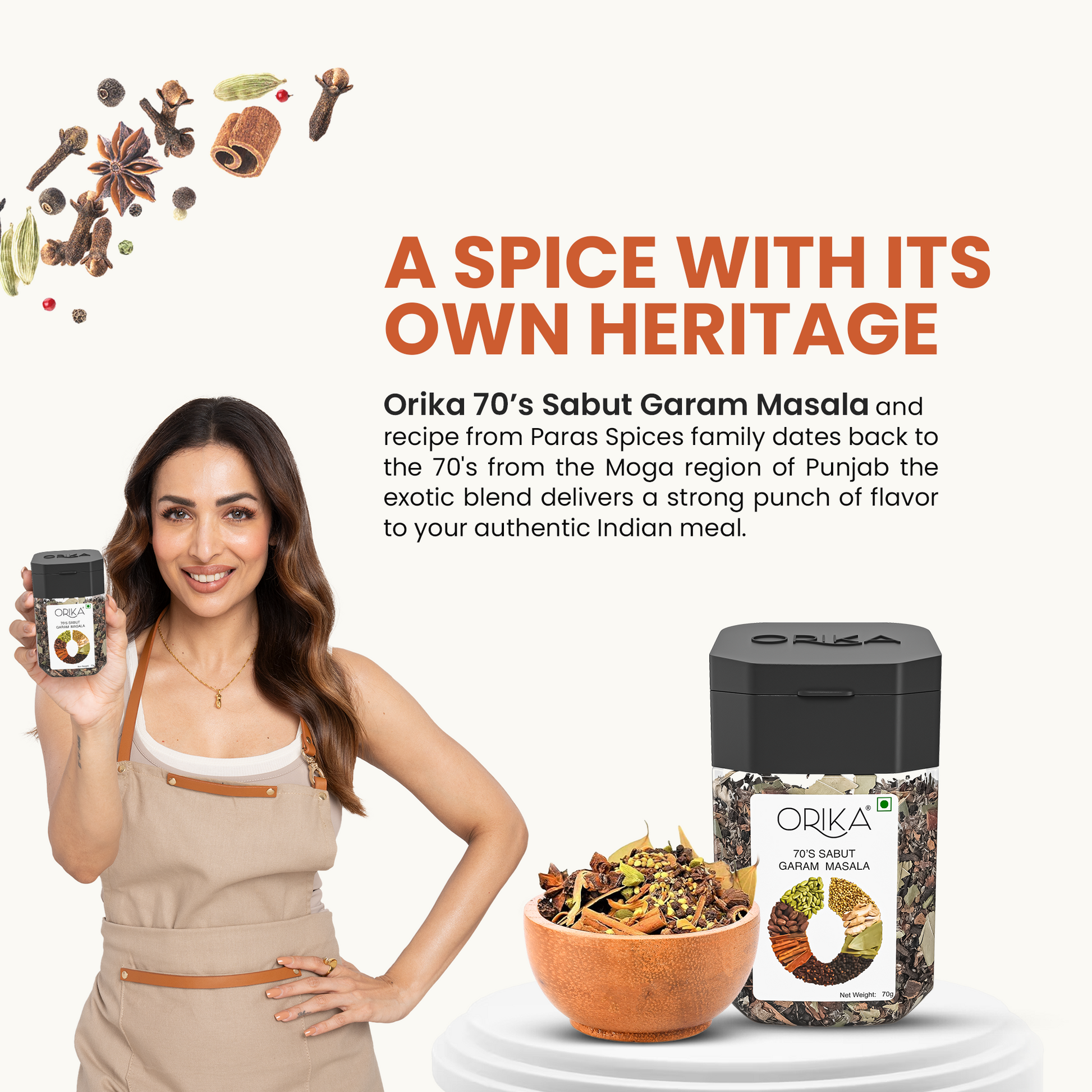Orika's 70's Sabut Garam Masala, 70g