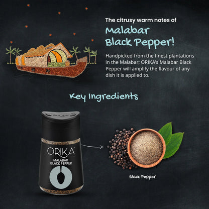 Orika Malabar Black Pepper, 80gm