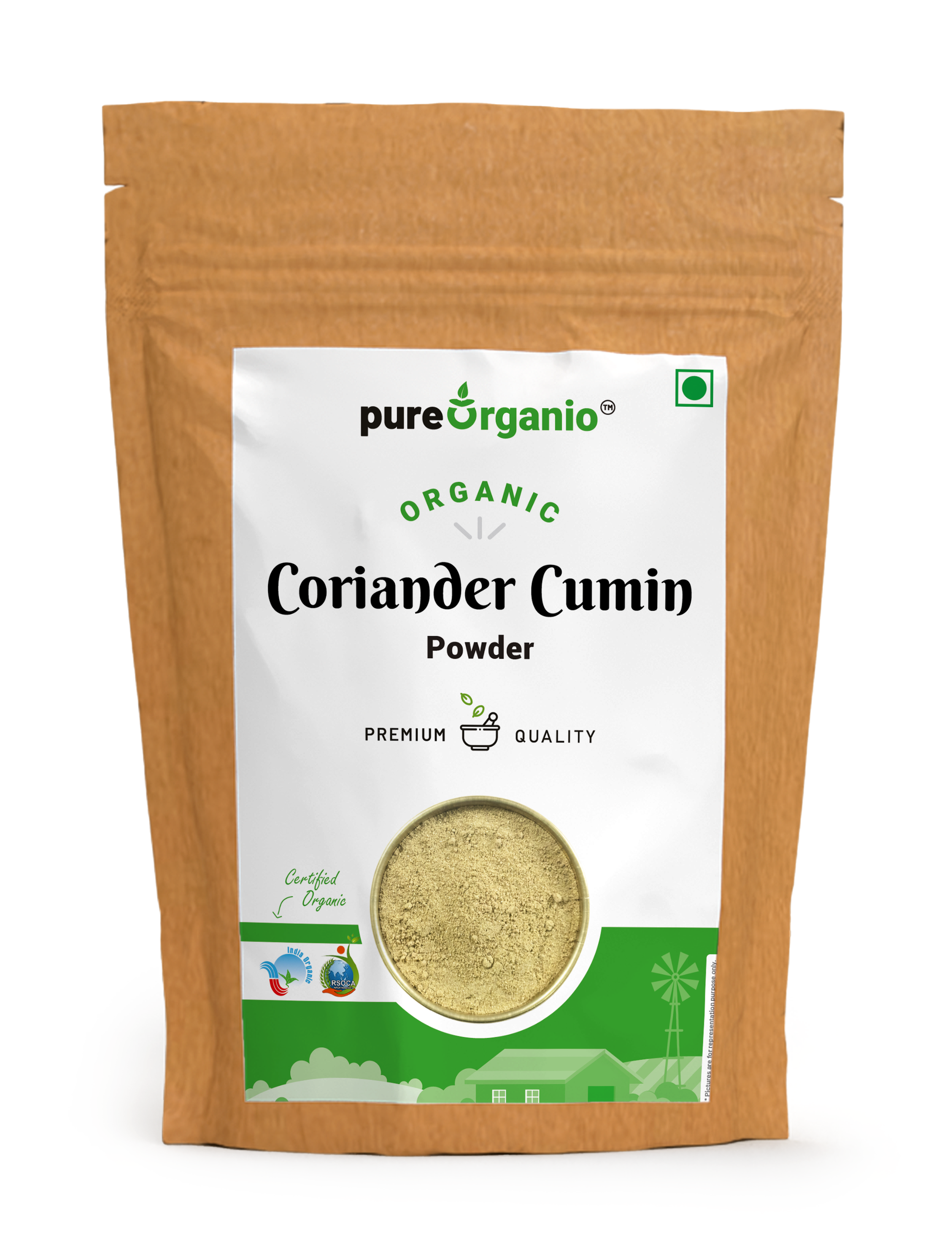 Pure Organio Organic Coriander Cumin Powder