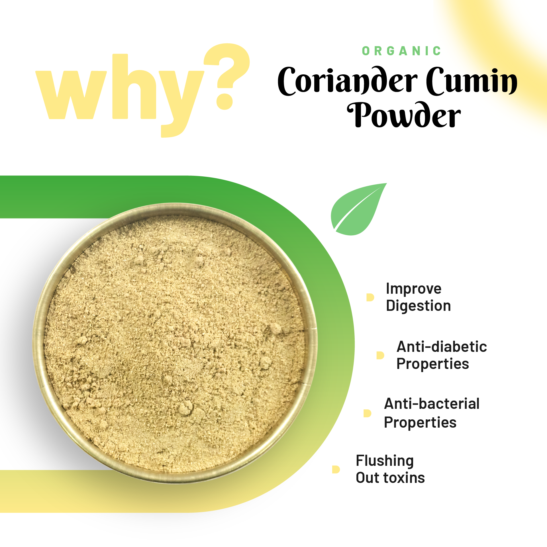 Pure Organio Organic Coriander Cumin Powder
