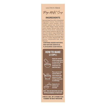 Gluten free Ragi Millet Soup Mix - 150g (6 sachet)