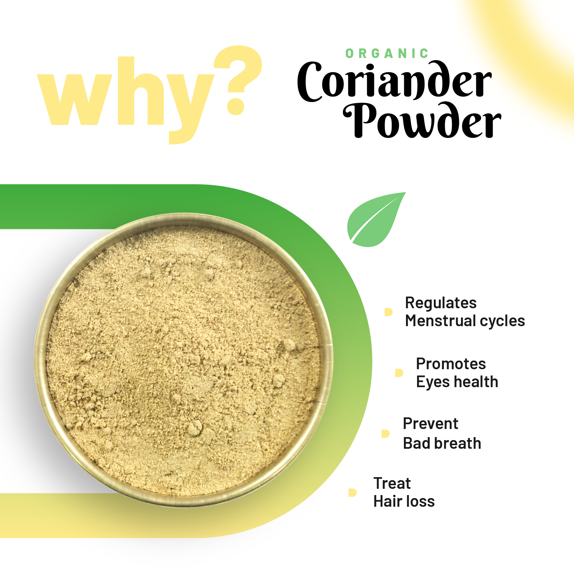 Pure Organio Organic Coriander Powder dhaniya