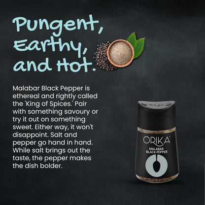 Orika Malabar Black Pepper, 80gm