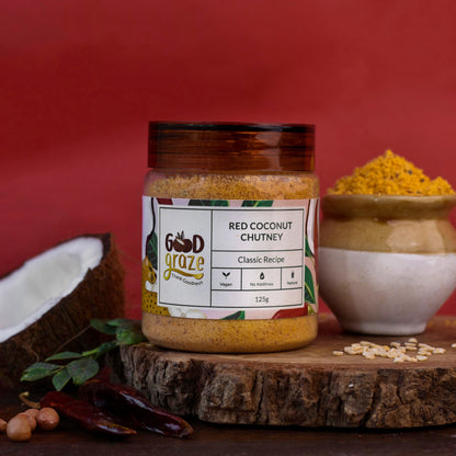 Good Graze Red Chilli Coconut Chutney Powder - 125gms