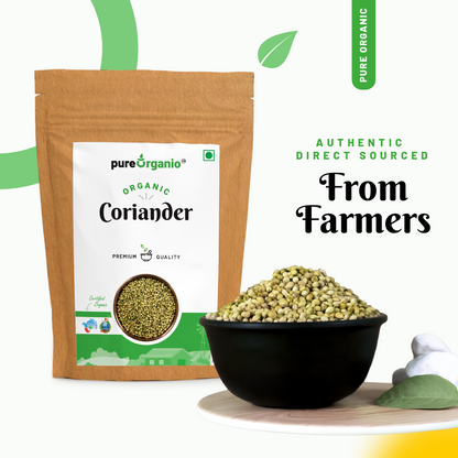 Pure Organio Organic Coriander Seeds sabut dhaniya