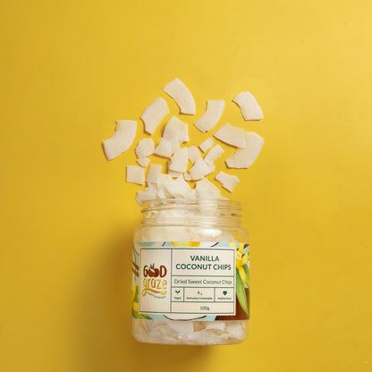 Good Graze Vanilla Coconut Chips - Pack of 2 - 200gms