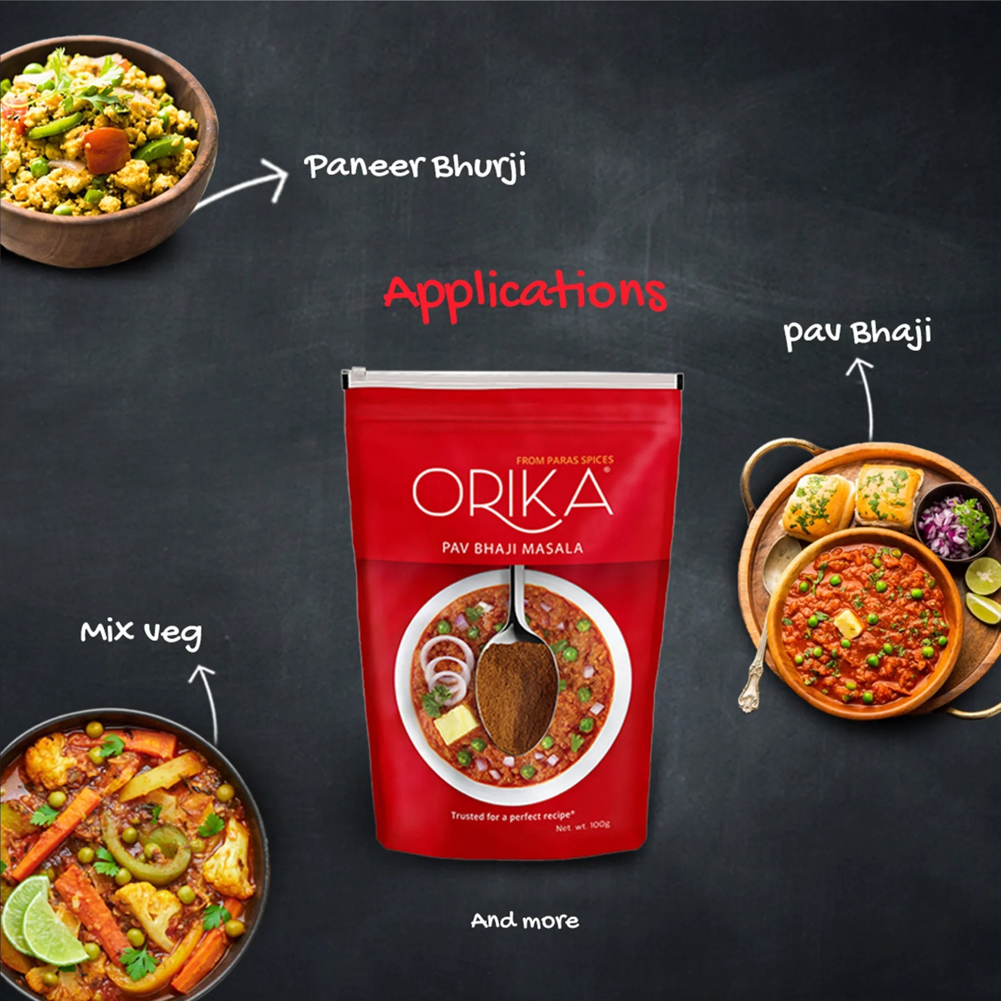 Orika Pav Bhaji Masala, 100gm