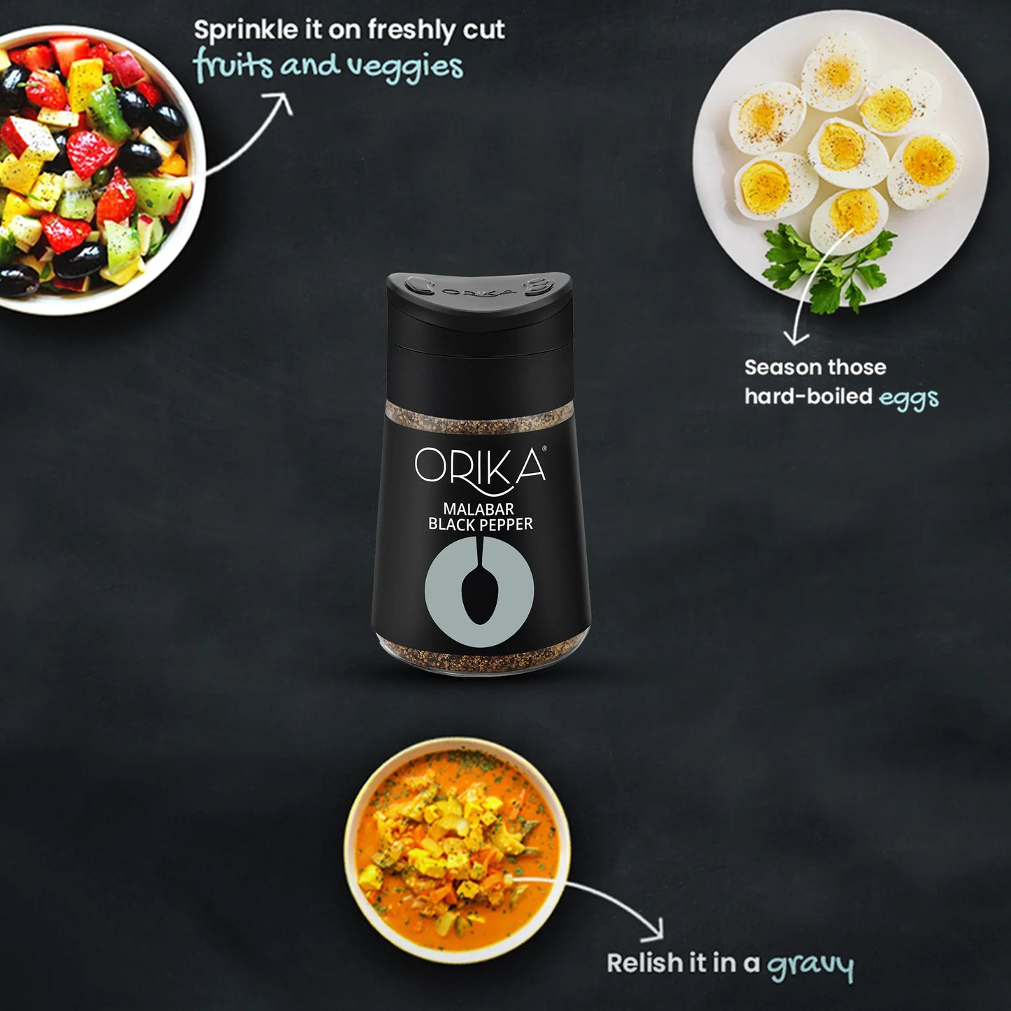 Orika Malabar Black Pepper, 80gm