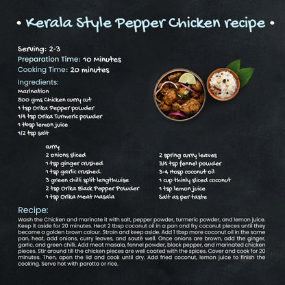 Orika Malabar Black Pepper, 80gm
