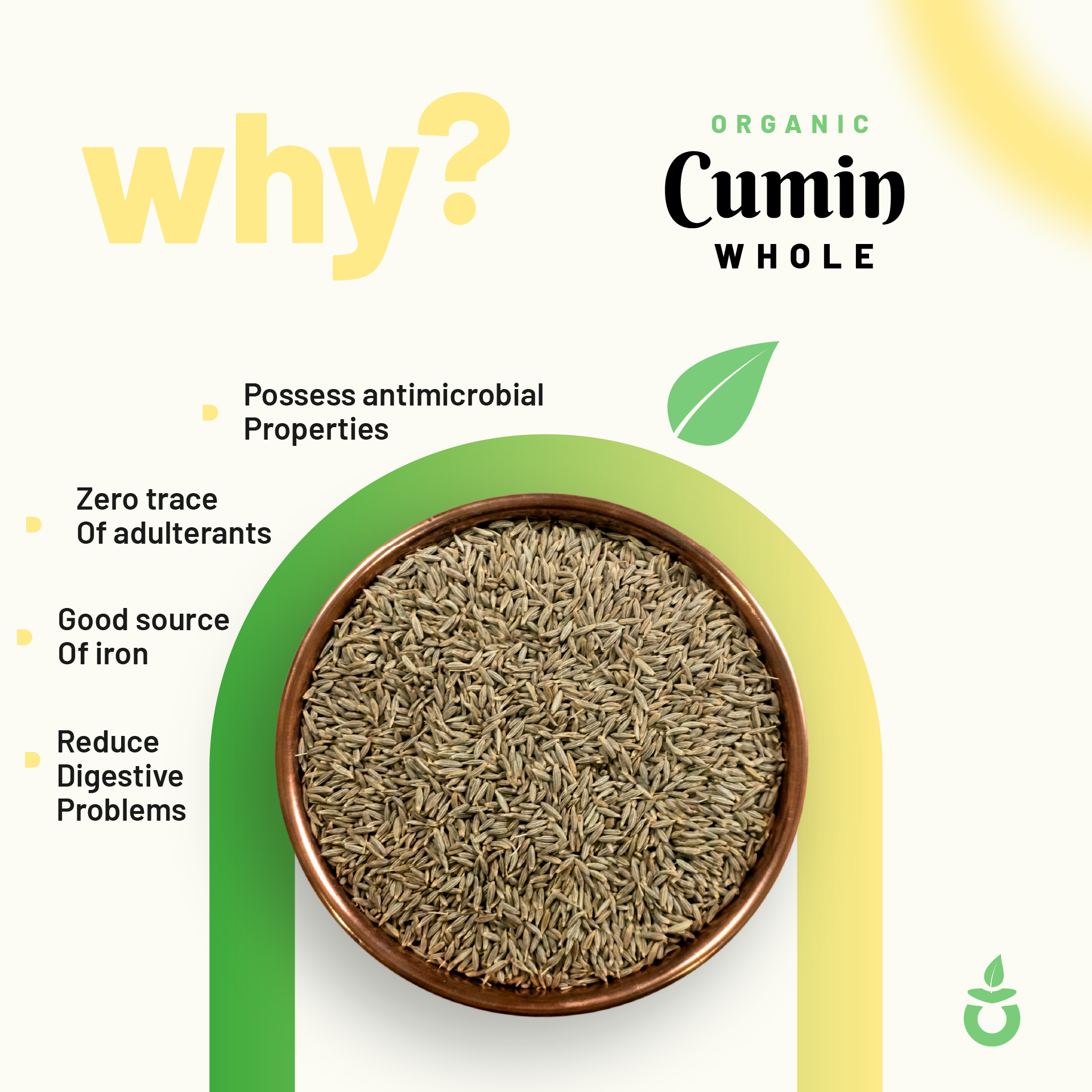 Pure Organio Organic Cumin Seed Jira