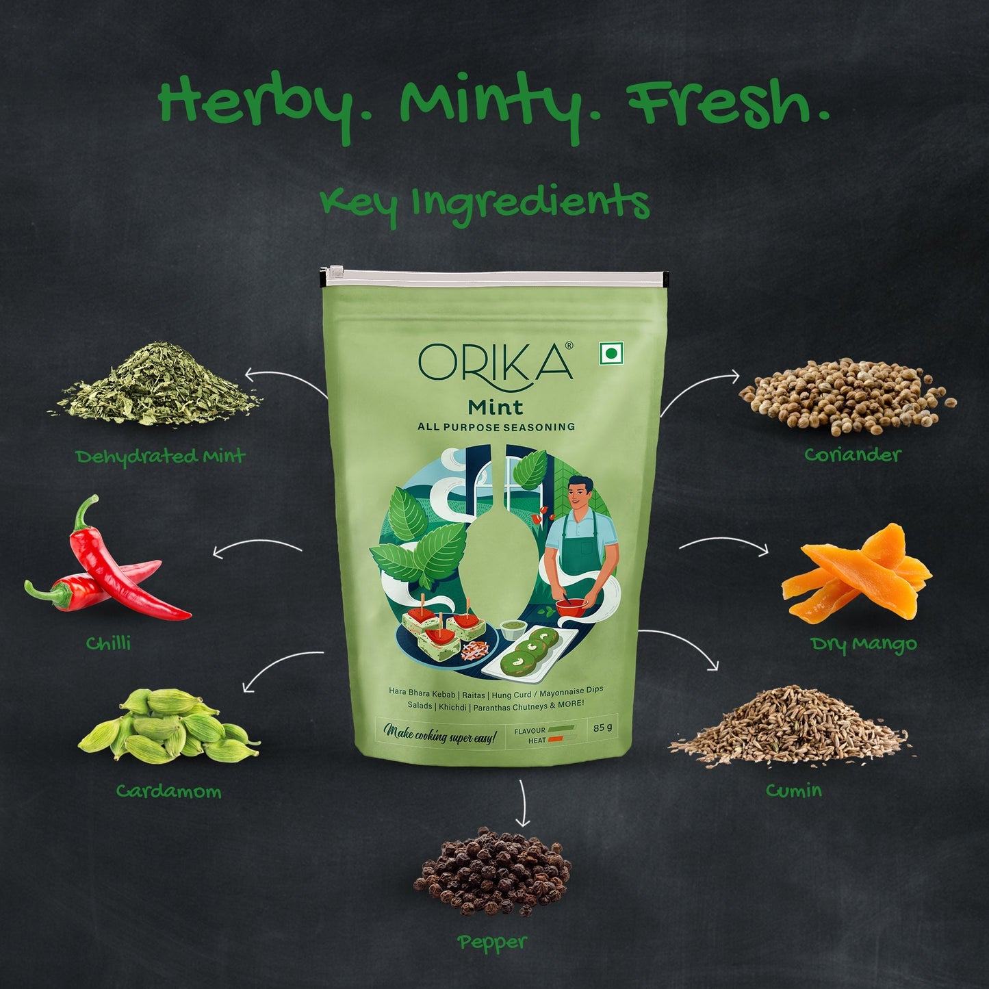Orika Mint All Purpose Seasoning, 85g