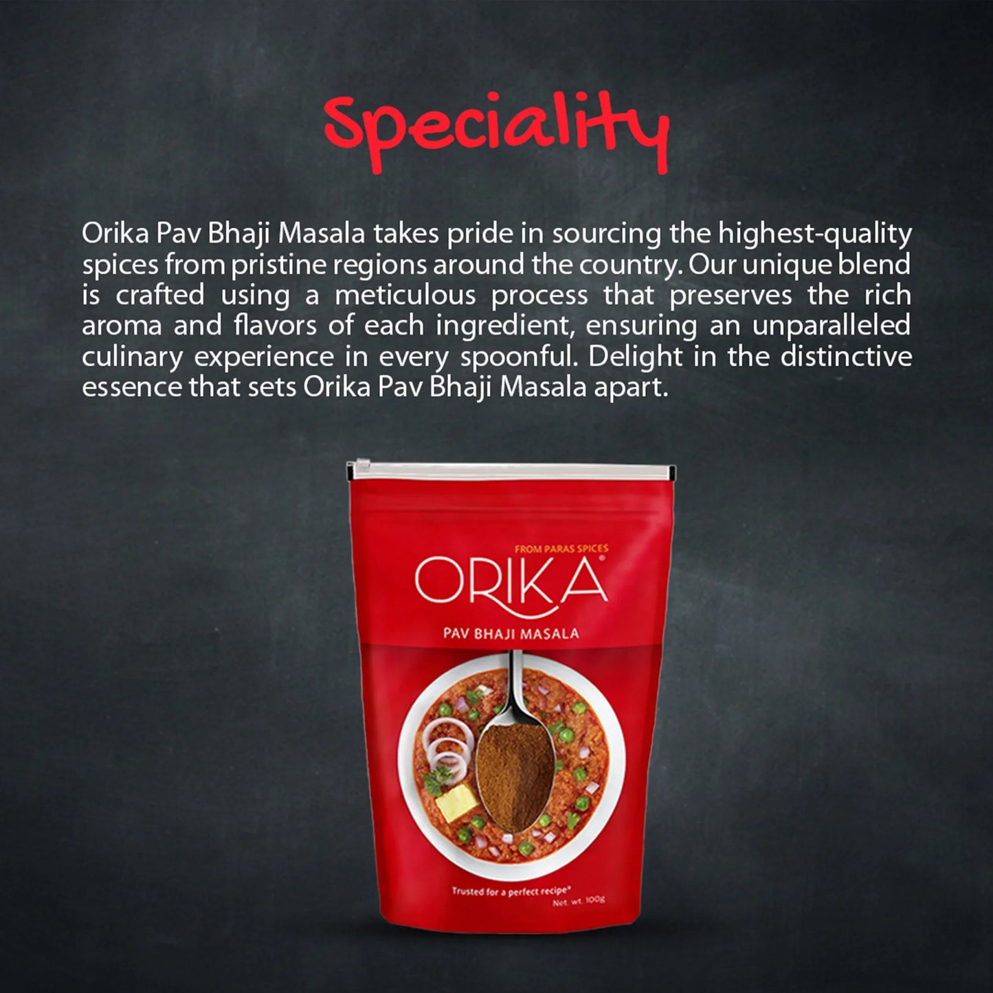 Orika Pav Bhaji Masala, 100gm