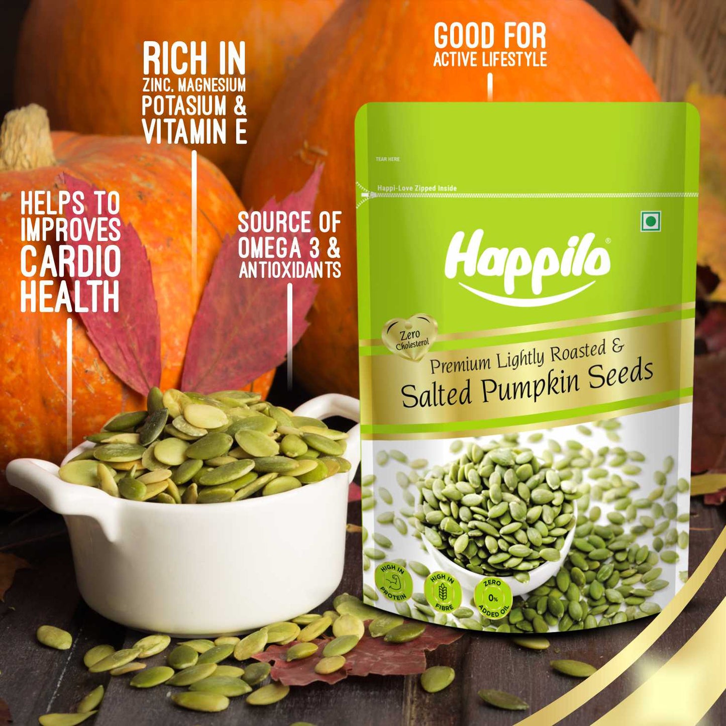 Lightly Salted & Roasted Pumpkin Seeds