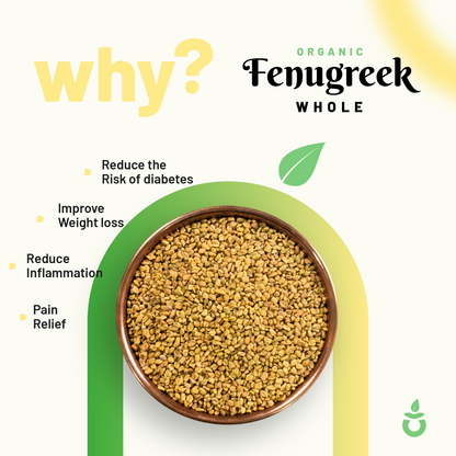 Pure Organio Organic Fenugreek Seeds Methi dana