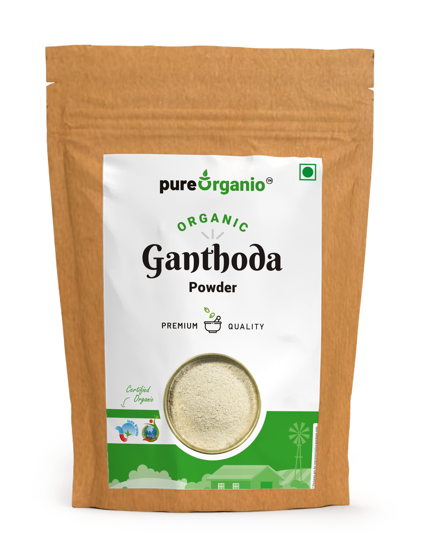 Pure Organio Organic Ganthoda Powder peepramul