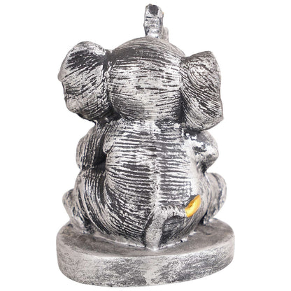 Resin Elephant Playing Musical Instrument Showpiece For Home Dcor Living Room Bedroom Table Top