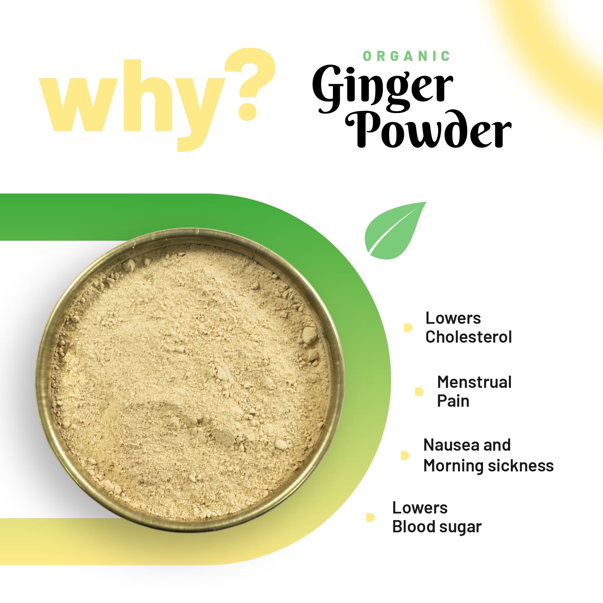 Pure Organio Organic Ginger Powder Sonth