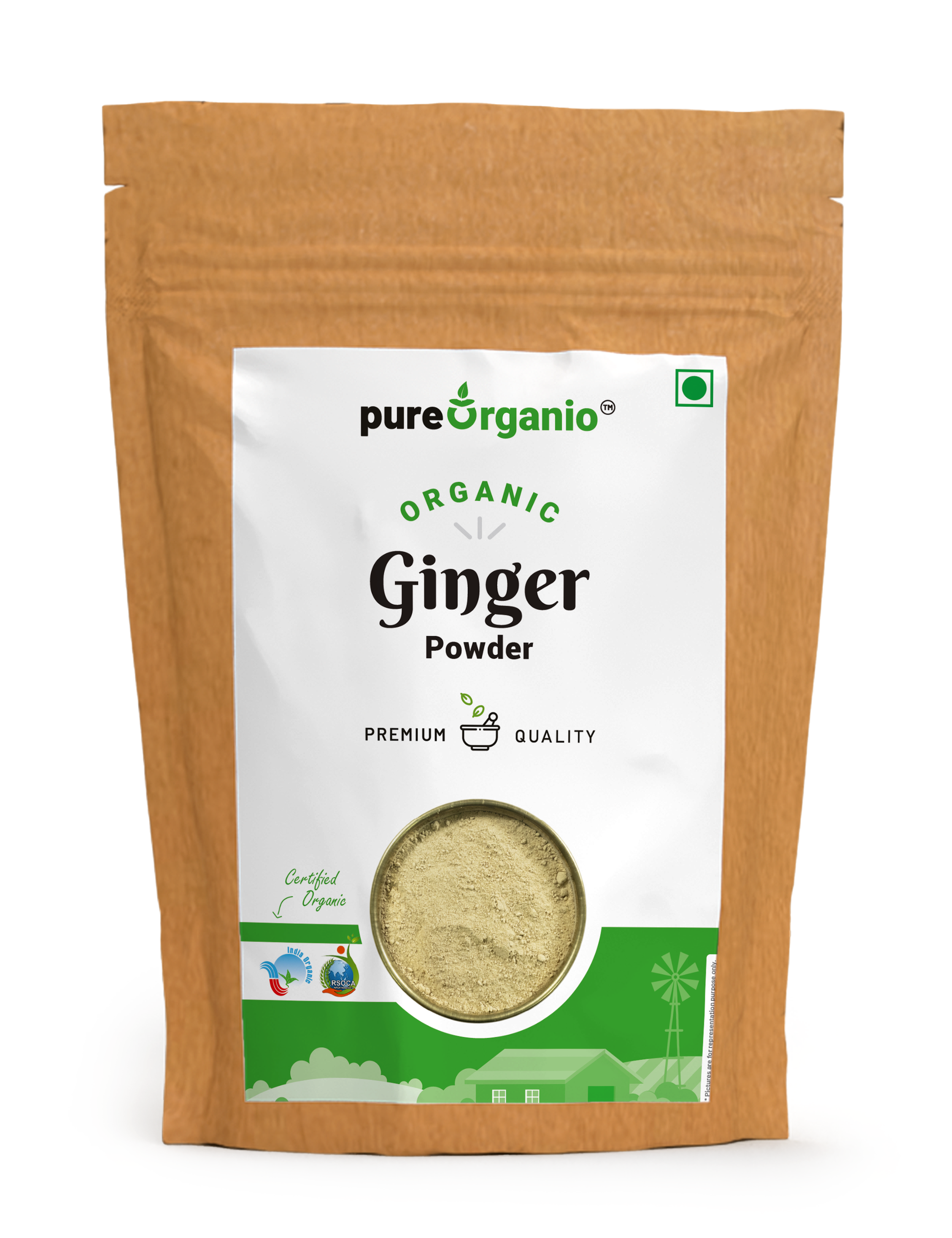 Pure Organio Organic Ginger Powder Sonth