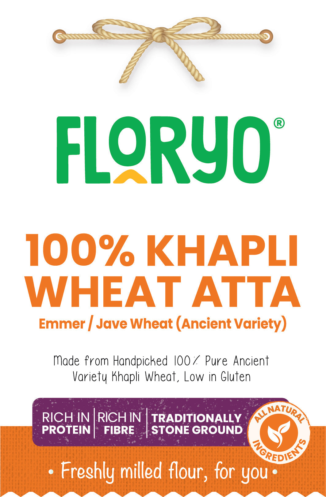 Floryo 100% Khapli Wheat Atta