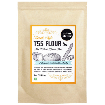 Urban Platter French T55 Fine Wheat Bread Flour - 1 kg