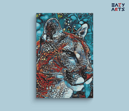 Cheetah Head Paint by Numbers Kit