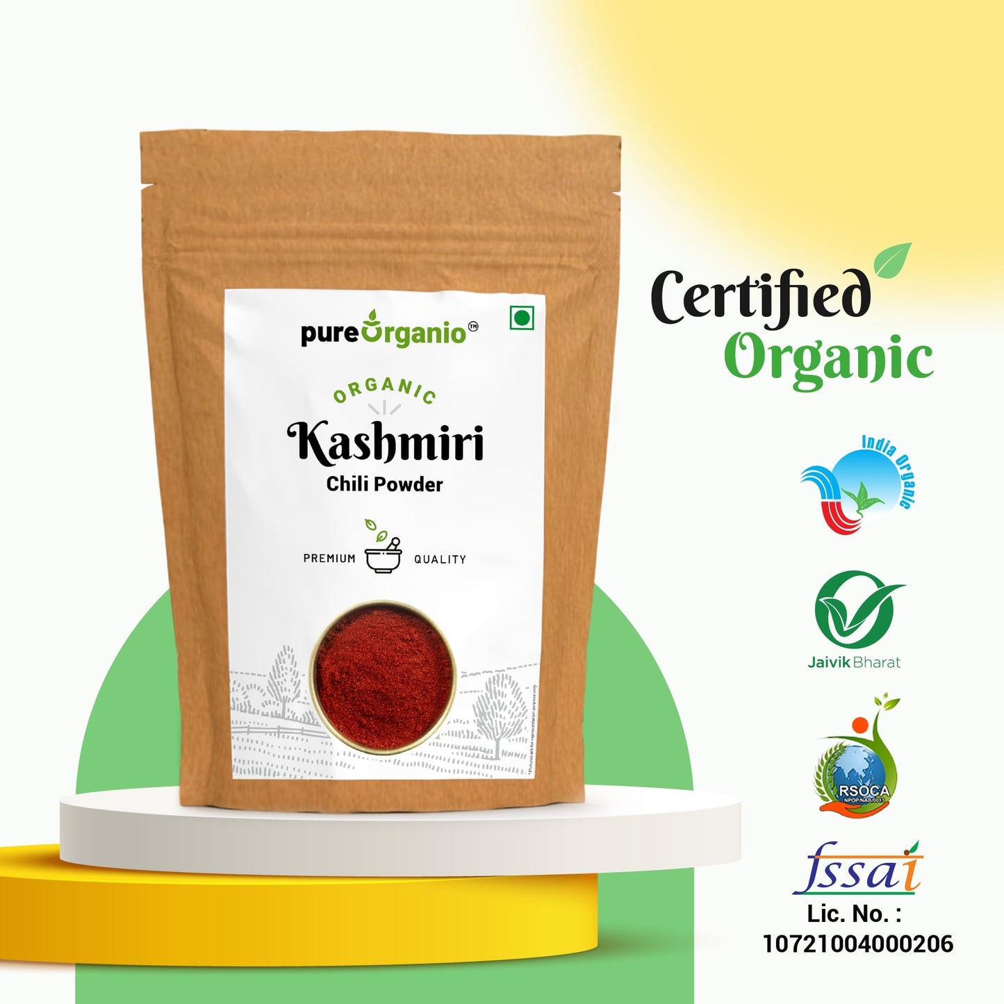Pure Organio Organic Kashmiri Chilly Powder