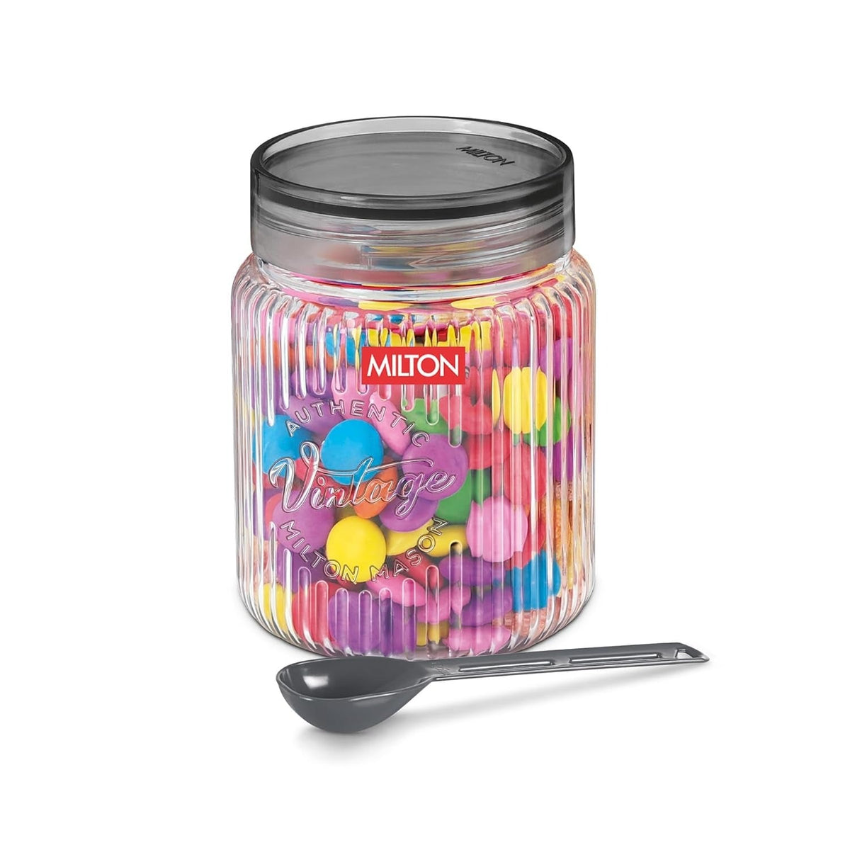 MILTON Olive Airtight Containers with Spoons for Kitchen Storage