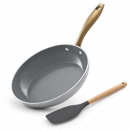 Asai Ceramic Pan for Cooking 24cm Non Stick Frying Pan - Blue
