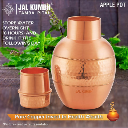Tosaa Jalkumbh Copper Apple Pot