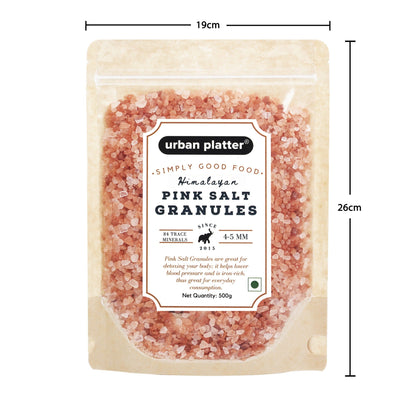 Urban Platter Pink Himalayan Rock Salt Granules - 500 gms