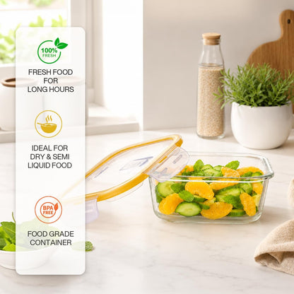 CELLO Fit & Fresh Square Lunch Box Container For Daily Use 320 ml