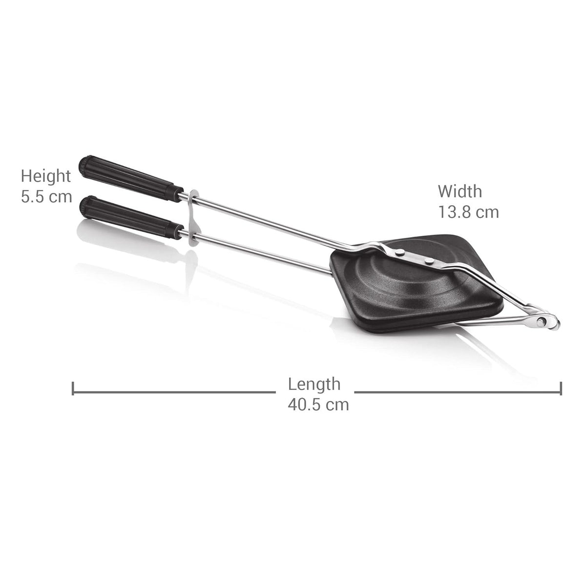 MILTON Pro cook Non-Stick Aluminium Sandwich Gas Toaster, 14 cm