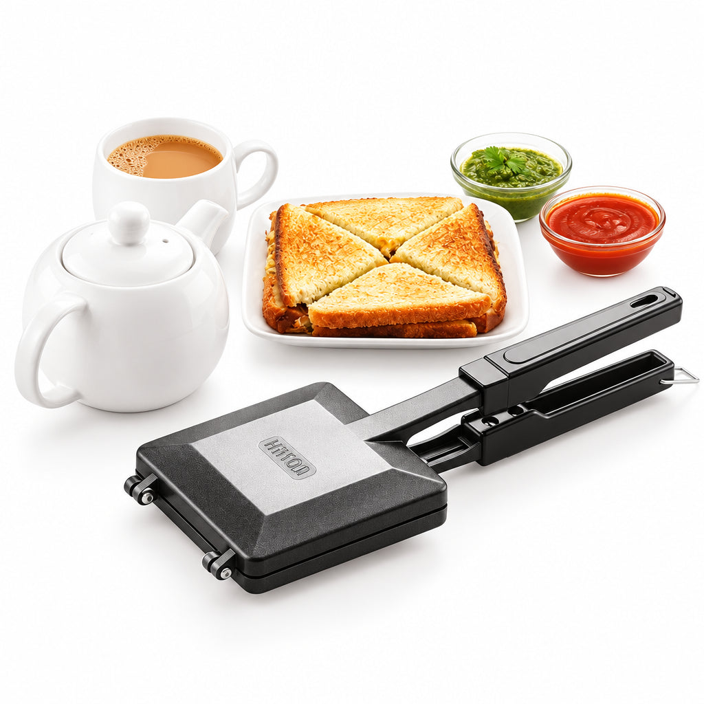 Tosaa Qudra 4-Cut Sandwich Toaster Gas Non-Stick