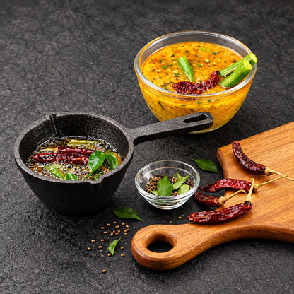Tosaa Cast Iron Tadka Pan - 11 cm