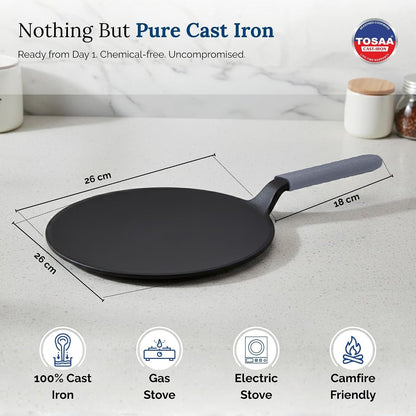 Tosaa Cast Iron Roti Tawa - 26 cm